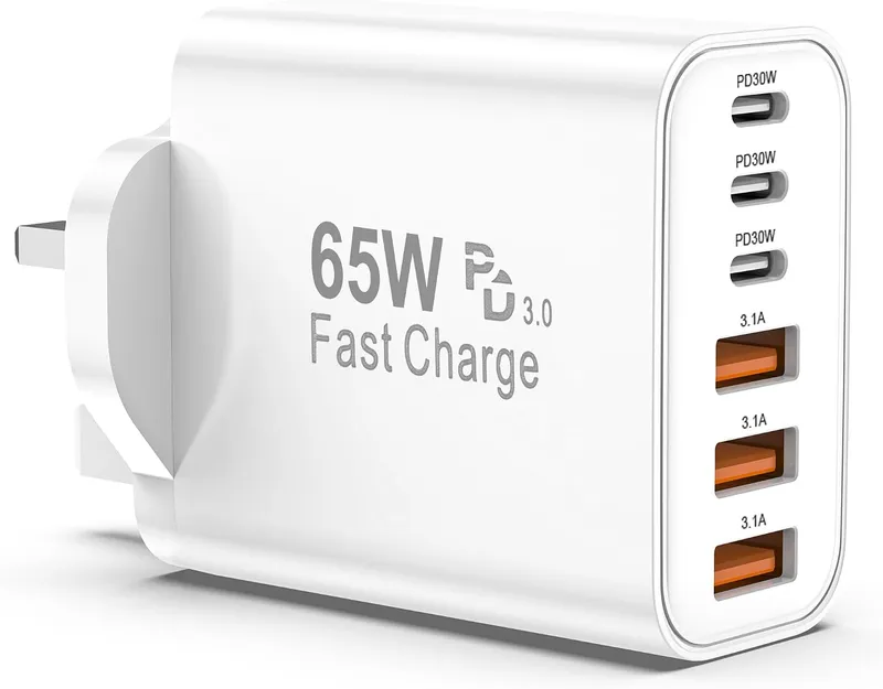 BSTOEM 65 W 6-Port USB Charger