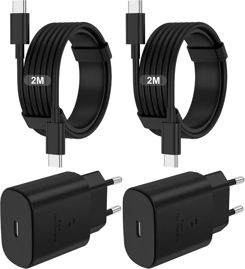 BSTOEM Caricatore 25 W + cavo USB-C per Samsung